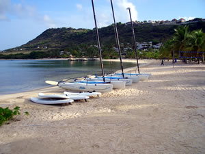 St James's Club Antigua - White Sand Beach at Resort - Villas for rental from Antigua Villa Vacations